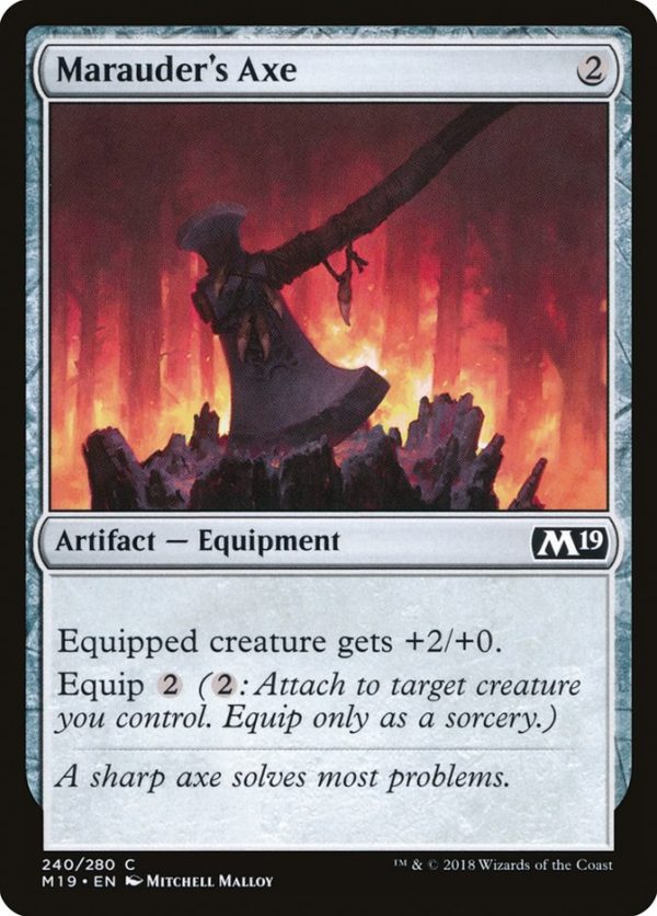 Marauder s Axe [Core Set 2019] Cheap