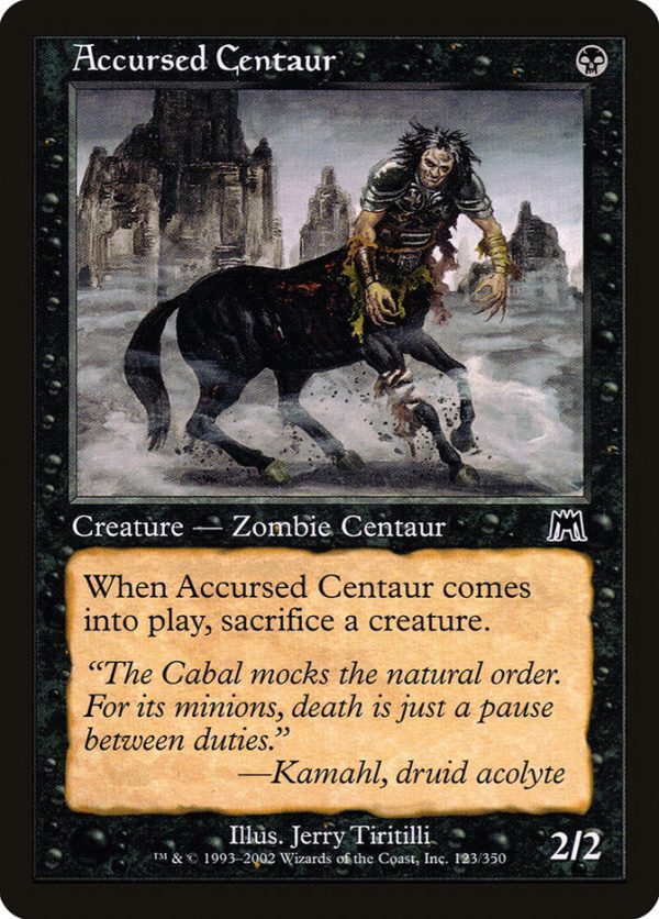 Accursed Centaur [Onslaught] Discount